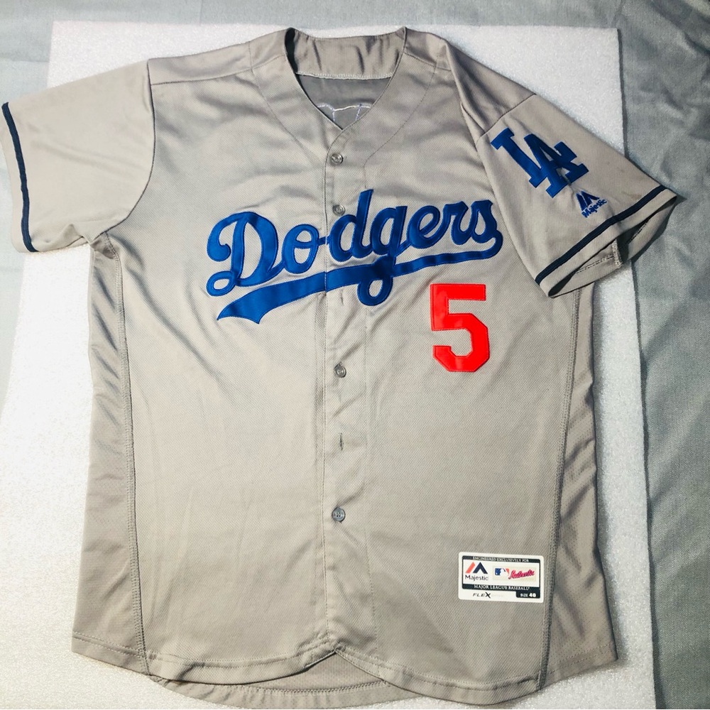 Majestic Los Angeles Dodgers Corey Seager #5 Size 40 Jersey Flex Base Sewn